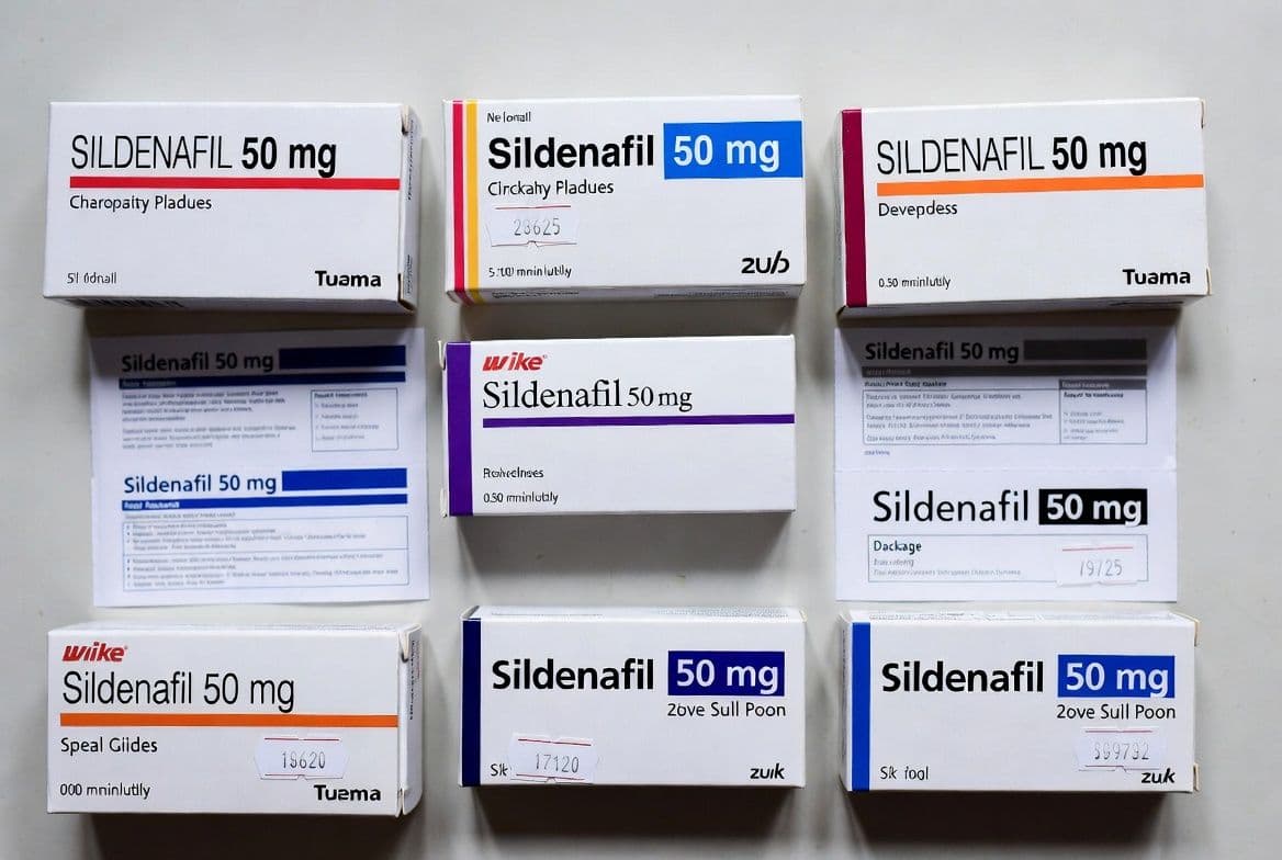 Boîtes de sildénafil 50 mg de différents laboratoires avec notice d'utilisation et tarifs Boîtes de sildénafil 50 mg de différents laboratoires avec notice d'utilisation et tarifs
