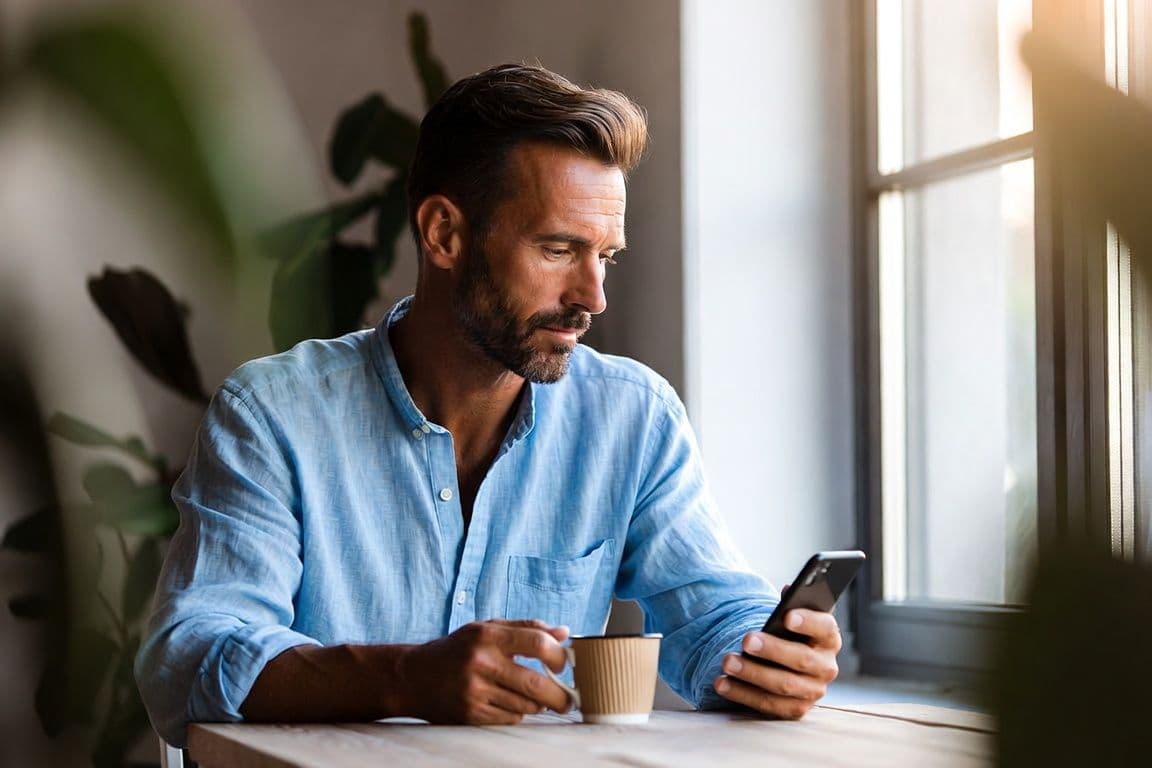Hombre de 40 años reflexionando en casa para elegir entre un urólogo andrólogo y un sexólogo Hombre de 40 años reflexionando en casa para elegir entre un urólogo andrólogo y un sexólogo