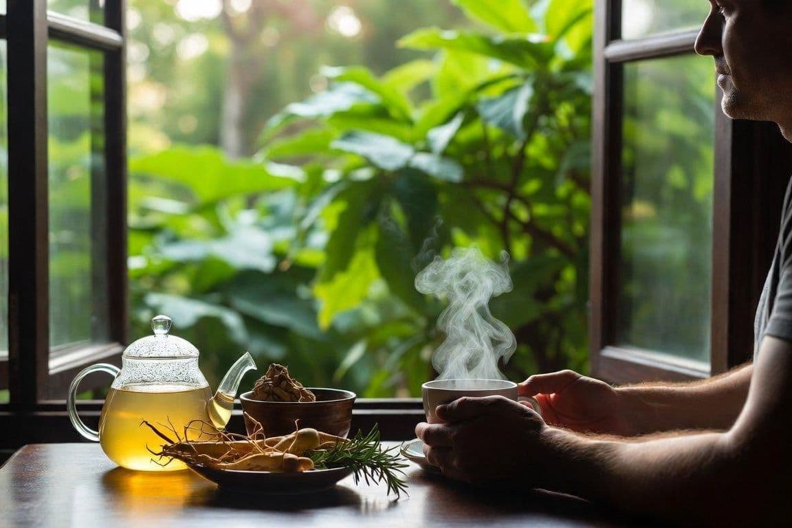 Homme serein cherchant un remède naturel pour la dysfonction érectile Homme serein cherchant un remède naturel pour la dysfonction érectile