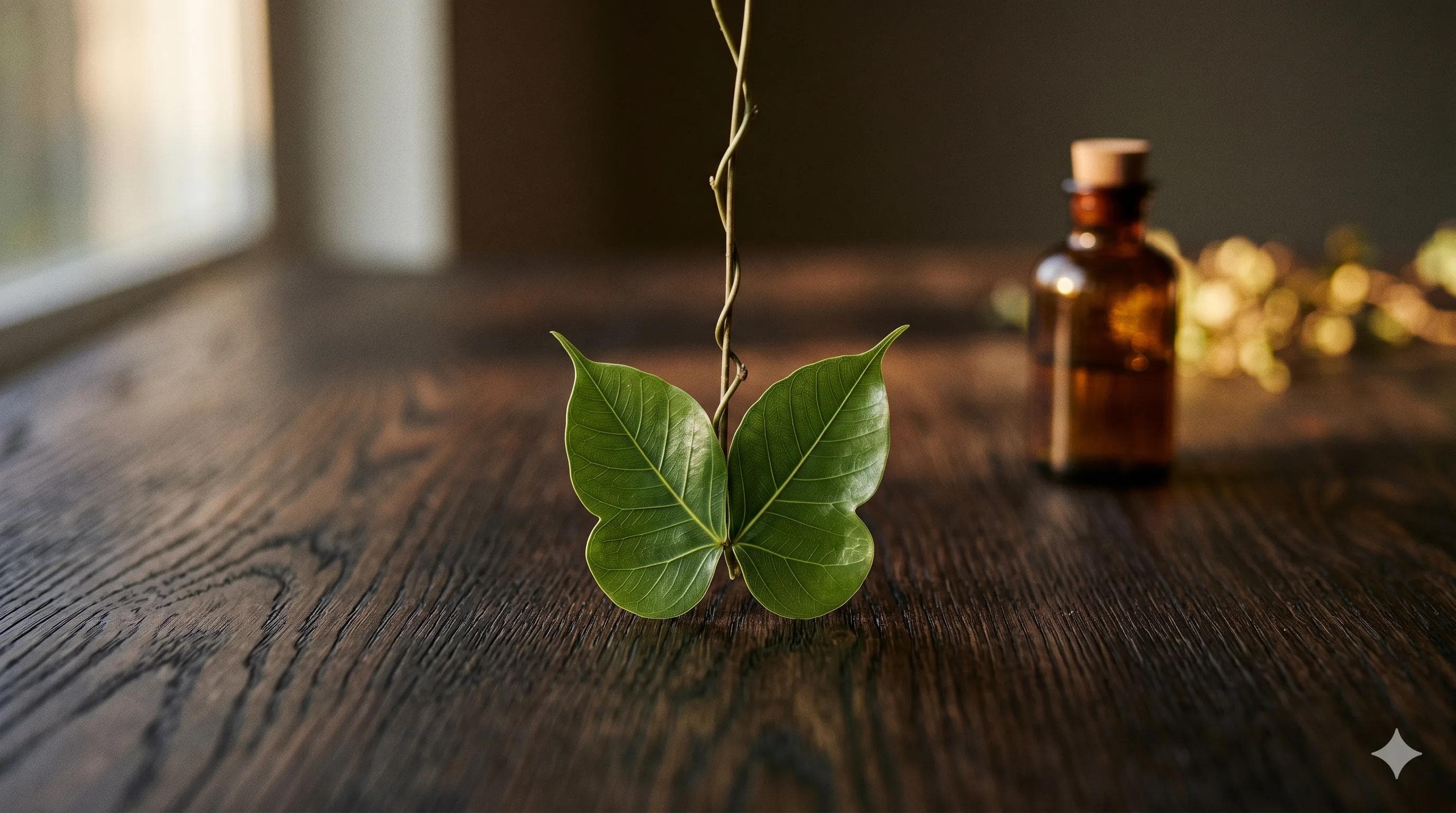 Feuille en forme de papillon évoquant la thyroïde et l'équilibre hormonal lié au réflexe éjaculatoire Feuille en forme de papillon évoquant la thyroïde et l'équilibre hormonal lié au réflexe éjaculatoire