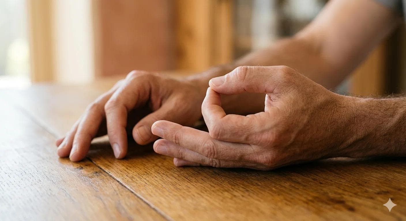 Geste d'ancrage kinesthésique des mains pour reprendre le contrôle sur l'éjaculation précoce et apaiser l'anxiété Geste d'ancrage kinesthésique des mains pour reprendre le contrôle sur l'éjaculation précoce et apaiser l'anxiété