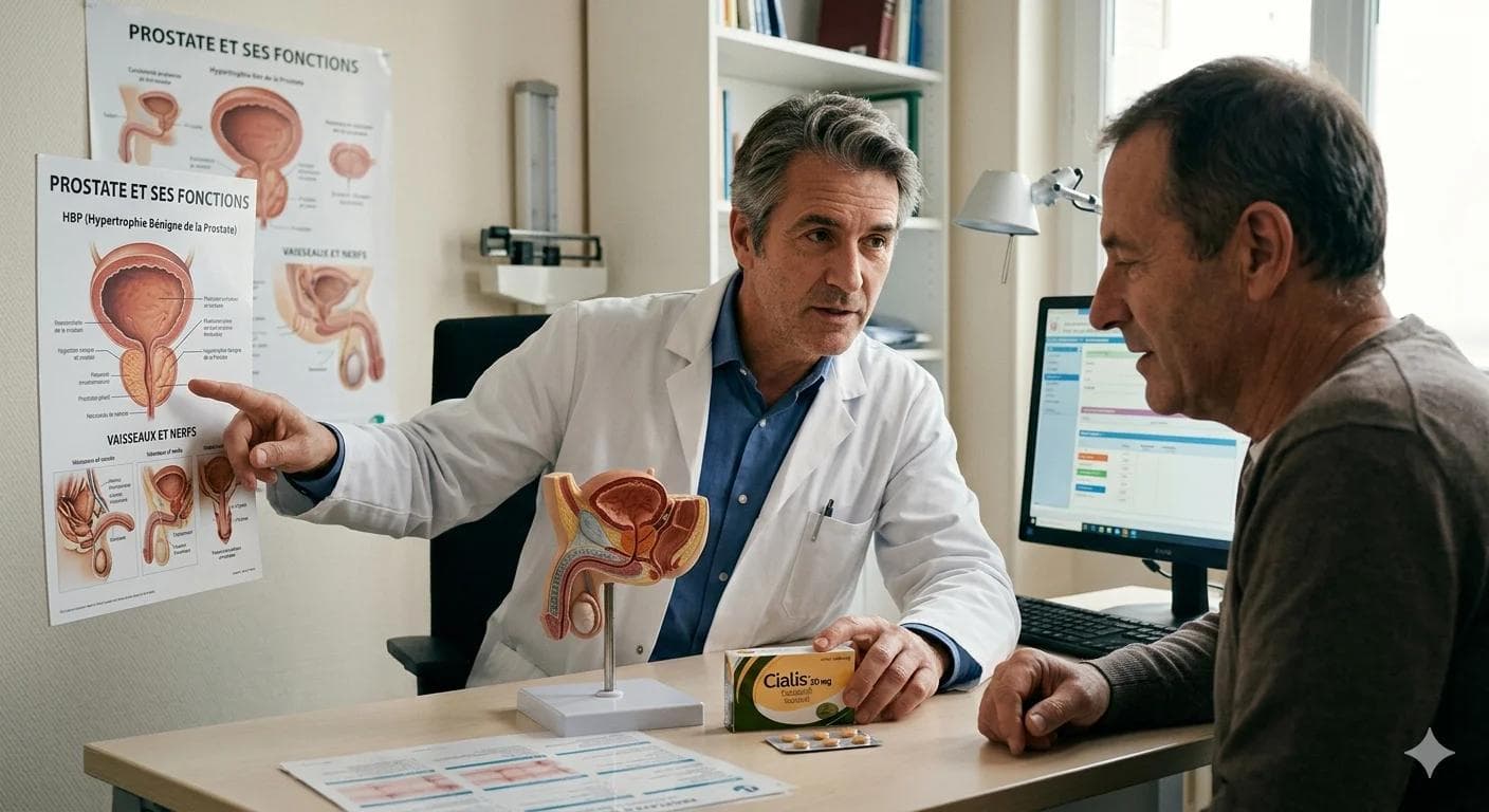 Médecin expliquant le lien entre prostate et cialis Médecin expliquant le lien entre prostate et cialis